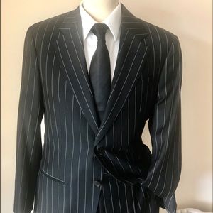 GIORGIO ARMANI PINSTRIPE GABERDINE SUIT 40-42